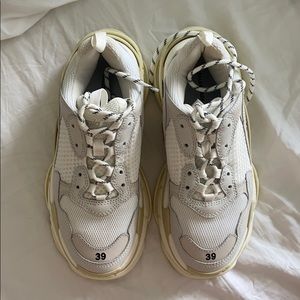 Balenciaga Triple S White Sneakers